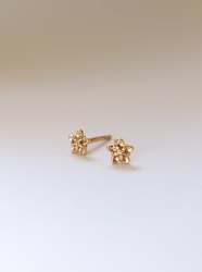 Forget Me Not Stud Earrings - 10K Rose Gold
