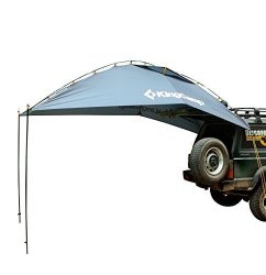Alpha Camp Beach Sunshade 7.6 x 7.2 ft Portable Canopy Tent Sun Shelter Shade with Sandbag Anchors - Blue