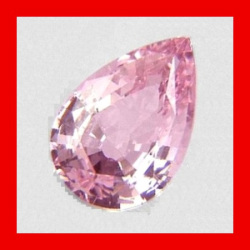 Cubic Zirconium - Pink Ice Pear Facet - 1.57cts