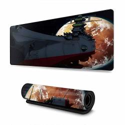 Not Space Battleship Yamato Mouse Pad Rectangular Non-slip Rubber Electronic Sports Oversized Large Mouse Pad Game Dedicated 11.8X31.5 Inches