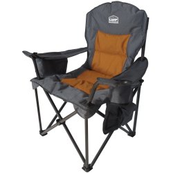Campmaster - Classic 750 Deluxe Camping Chair Grey orange