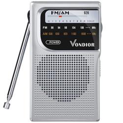 Battery Am fm Operated Portable Pocket Radio - Best Reception And Longest Lasting. Am Fm Compact Transistor Radios Player Operated By 2 Aa Mono