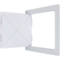Wallo 10 X 10-INCH Plastic Access Door Reinforced Hinged Access Panel For Drywall Walls And Ceilings. Perfect For Providing Service Area For Plumbing wiring Applications
