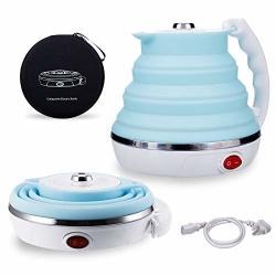 EAMATE 0.5L Portable Travel Electric Kettle Suitable For Traveling Cooking,  Boiling (White)