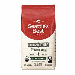 Seattle's Best Coffee 6TH Avenue Bistro Previously Signature Blend No. 4 Fair Trade Organic Dark Roast Ground Coffee 12-OUNCE Bag