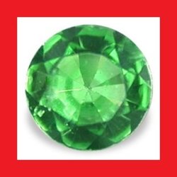 Tsavorite Natural Africa - Emerald Green Round Facet - 0.06cts