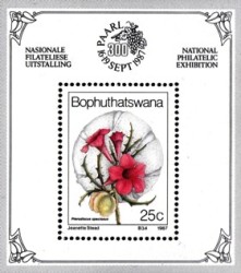 Bophuthatswana - 1987 Philatelic Foundation Ms Flowers Mnh Sacc 188a