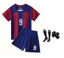 Boys Soccer Jersey Striped Set - 4 Piece