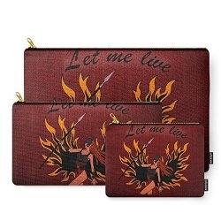 SOCIETY6 Resident Evil Claire Redfield Jacket Carry-all Pouch Set Of 3