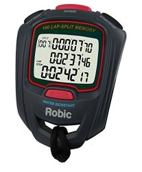 Robic SC-717W 100 Dual Memory Stopwatch Slate red