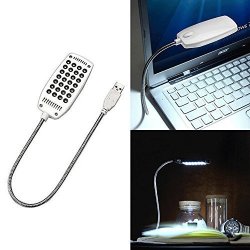 New Bright Flexible MINI 28 LED USB Light Computer Lamp Laptop PC Desk Reading