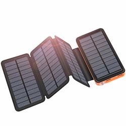 Solar Charger 25000MAH Addtop Portable Solar Power Bank With Type-c Input For Smart Phones Ipad Laptop And Outdoor Waterproof