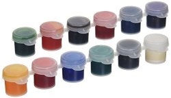 Palmer 56136-6 Glass Stain Paint Pots 12 Pack Multicolor