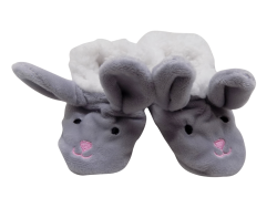 Baby Bunny Slippers - Grey