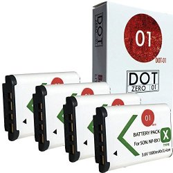 4X DOT-01 Brand 1800 Mah Replacement Sony NP-BX1 Batteries For Sony DSC-HX300 Digital Camera And Sony BX1