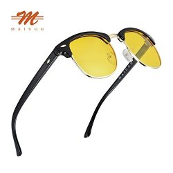 Deals on Night Driving Glasses Anti Glare Polarized Sunglasses HD Yellow  Lens For Night Safety Glasses Black 50, Compare Prices & Shop Online