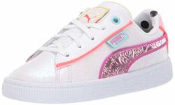 Puma Girls' Basket Sophia Webster Sneaker White-pale Pink 5 M Us Toddler
