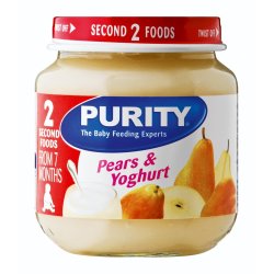 Purity - 2ND Foods Apple & Yoghurt 125ML Pears & Yogurt