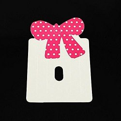 100PIECES Paper Carboard Hair Clip Display Cards Bowknot Camellia For Jewelry Making Display packaging Supplies 79X50MM