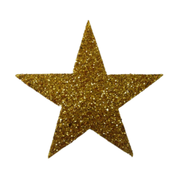 Polystyrene Gold Star - 9CM