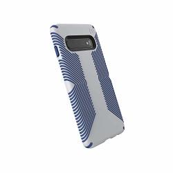 Speck Products Compatible Phone Case For Samsung Galaxy S10 Presidio Grip Case Microchip Grey ballpoint Blue