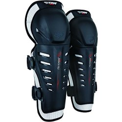 Fox Racing Titan Race Adult Knee shin Guard Off-road Motorcycle Body Armor - Black one Size
