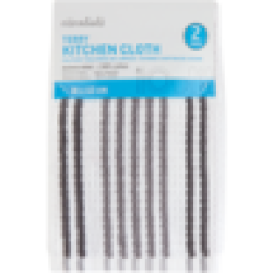 Check Kitchen Cloth 2 Pack Colour May Vary