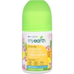 MyEarth Antiperspirant Roll-on Deodorant Pineapple & Geranium 50ML