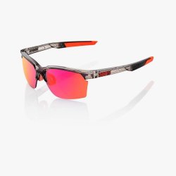 Sportcoupe Eyewear - Soft Tact White - Hiper Red Multilayer Mirror Lens