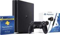 Sony PlayStation 4 Slim 500GB Online-Ready Game Console Bundle with 90-Day PSN & In-Ear Headset