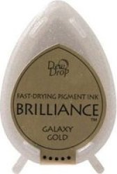 Brilliance D.drop Ink Pad - Galaxy Gold - Pigment Ink