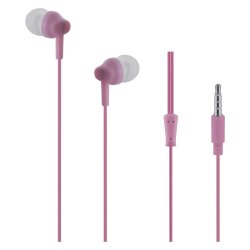 Genesis Series Packaged Aux Earphone No Microphone- Pink