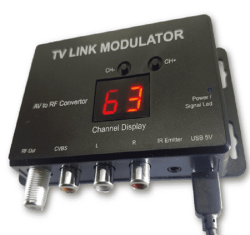 RF Tvlink Modulator - Av To Converter With Ir Extender Control DSTV Multichoice Decoder HD