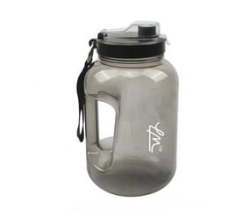 2.2L Sports Water Bottle Black Bpa Free Water Bottle With Time Marker