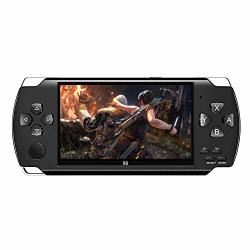 Fedbnet Handheld Game Console 64 Bit 4.3 Psp Portable Handheld Game 8GB Console Player 10000+GAMES +camera X6 Retro Game Player Support Download Games For
