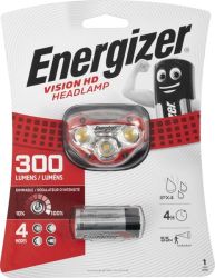 Energizer - Vision HD Headlight - Red - 300 Lumens - 2 Pack