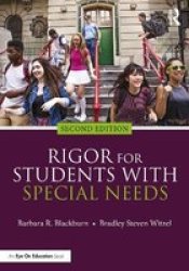 Rigor For Students With Special Needs Paperback 2ND New Edition