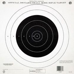 Champion Nra Paper TQ-4 P 100-YARD Single Bullseye To Train Or Qualify Target Pack Of 100