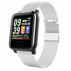 Ips Color Touch Screen IP67 Waterproof Smart Watch Heart Rate Monitor Multiple Sports Modes Fitness Exercise Smart Bracelet - Silver Silver