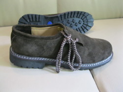 Genuine German Bavarian Shoes For Men Dark Brown