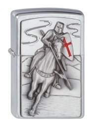 Zippo Lighter Templer Crusader Attack Emblem