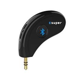 Bluetooth Receiver Car Kit Esuper Bluetooth Aux Adapter 3.5MM Wireles Audio Stereo Output For Home Audio Music Streaming Sound System Bluetooth 4.2 A2DP