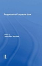 Progressive Corporate Law Hardcover