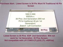 Chi Mei N173FGE-E23 REV.C2 Replacement Laptop Lcd Screen 17.3" Wxga++ LED Diode Substitute Only. Not A 30 Pin