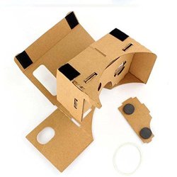 2016 Perman New For Google Diy Cardboard Quality 3D Glasses Vr Virtual Reality Fit 4-6 Inch Screen Smartphones Iphone Google Nexus 6 Samsung Mobile Phones