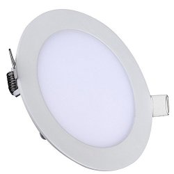 Happy Hours - Antifog Super Bright Round Ceiling Recessed LED Light 18W Ultrathin Home Lighting Downlights For Parlor Kitchen Bathroom Bedroom Corridor Cool White