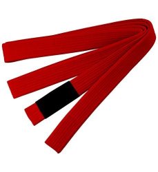 Macs Brazilian Jiu Jitsu Red Belt With Black Patch Size A3