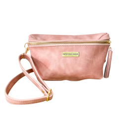 The Leather Belt Bag - Dusty Pink