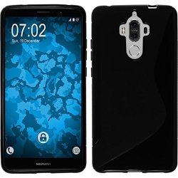 Silicone Case For Huawei Mate 9 - S-style Black - Cover Phonenatic + Protective Foils