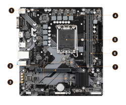 Gigabyte Intel B760 Chipset For Lga 1700 2X DDR4 2X M2 Vga hdmi Matx.